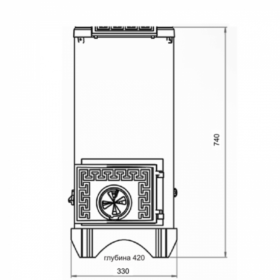 Compact turbo furnace with pyrolysis combustion Duval EM-310. ERENDEMIR series.