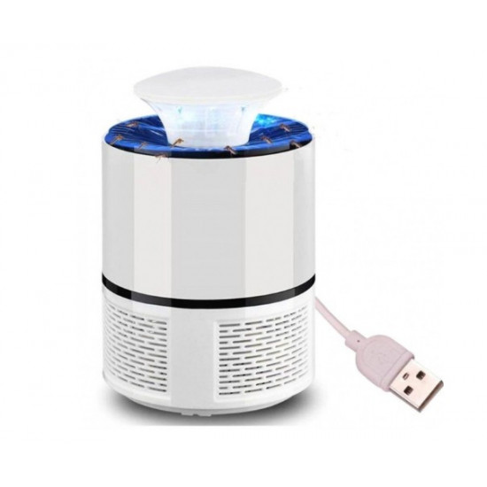 Лампа пастка для комарів нищівник комах 5 Вт USB Mosquito Killer Lamp біла