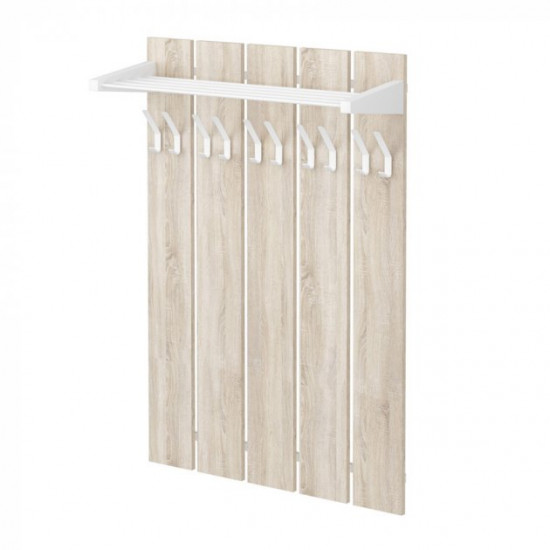 Hallway furniture set Fenster Kartel 2 White chipboard Sonoma Oak