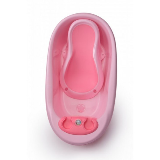 Bath with thermometer Babyhood Dolphin pink (BH-314P) (6923149603359)