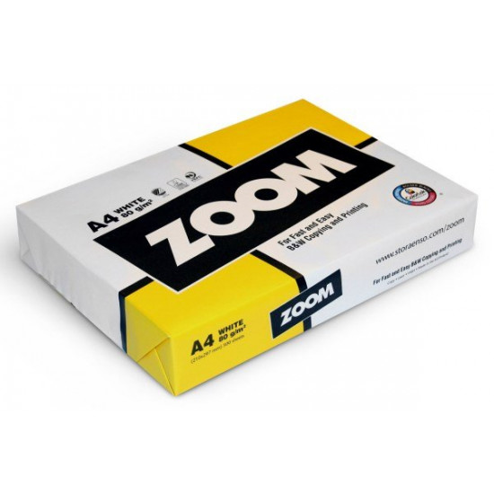 Paper A4 80gsm, Zoom, 500arc. class C+ (6416764001001/7318826541939)