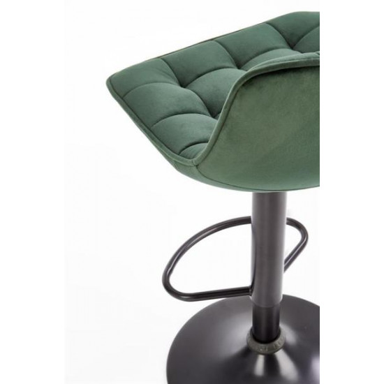 Bar stool Halmar H95 43/44/84-106/62-84 cm Green/Black