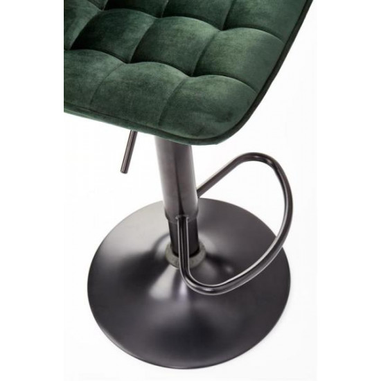 Bar stool Halmar H95 43/44/84-106/62-84 cm Green/Black