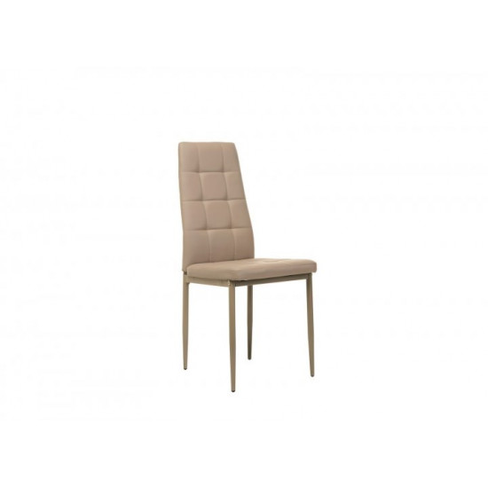 Chair for kitchen, cafe, bar artificial leather + metal N-66-2 Vetro Mebel cappuccino