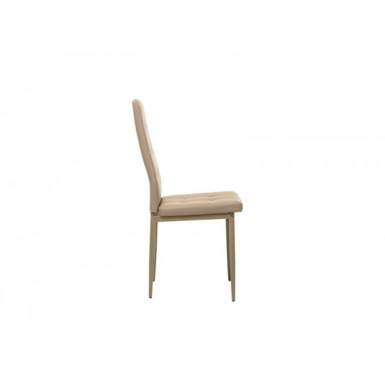 Chair for kitchen, cafe, bar artificial leather + metal N-66-2 Vetro Mebel cappuccino