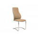 Chair for kitchen, cafe, bar artificial leather + fabric + metal S-103 Vetro Mebel beige