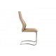 Chair for kitchen, cafe, bar artificial leather + fabric + metal S-103 Vetro Mebel beige