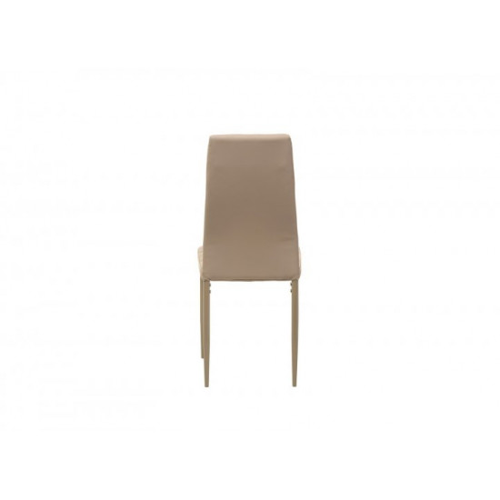 Chair for kitchen, cafe, bar artificial leather + metal N-66-2 Vetro Mebel cappuccino