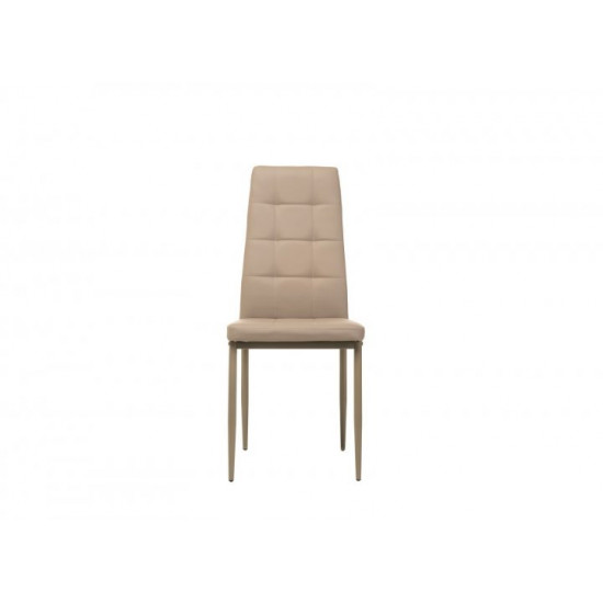 Chair for kitchen, cafe, bar artificial leather + metal N-66-2 Vetro Mebel cappuccino