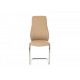 Chair for kitchen, cafe, bar artificial leather + fabric + metal S-103 Vetro Mebel beige