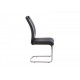 Chair for kitchen, cafe, bar artificial leather + chrome steel S-110 Vetro Mebel gray