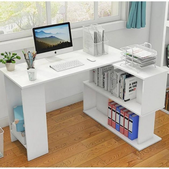 Corner desk Bt-312, White (124/74/50)