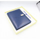 Notepad with Powerbank wireless charging Universal diary with flash drive 16 GB Blue