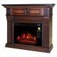 Electric fireplace with portal ArtiFlame BEETHOVEN AF23S MAHOGON BROWN ANTIQUE (with sound)