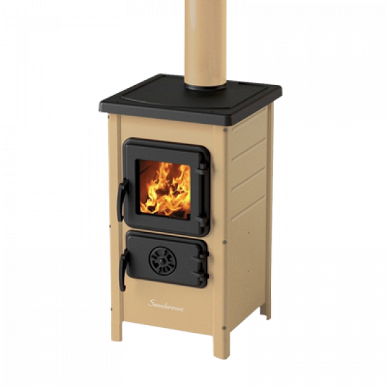 Stove MBS Happy cream 6 kW top chimney connection