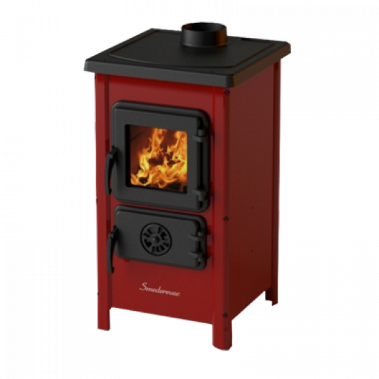 Stove MBS Happy red 6 kW top chimney connection