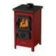 Stove MBS Happy red 6 kW top chimney connection