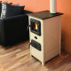 Stove MBS Hera cream 7 kW top chimney connection