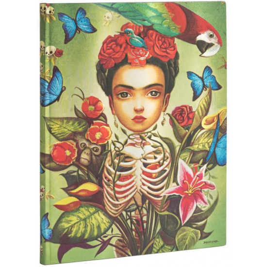 Notebook Paperblanks Frida Kahlo 18 x 23 cm 176 pages unlined (9781439765296)