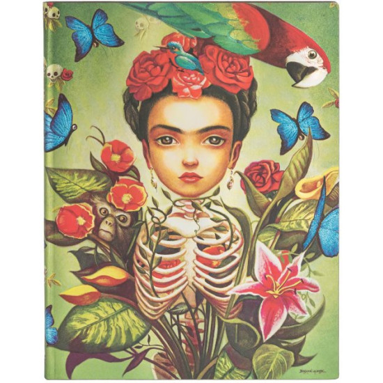 Notebook Paperblanks Frida Kahlo 18 x 23 cm 176 pages unlined (9781439765296)