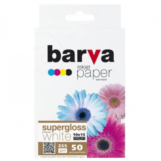 Paper BARVA 10x15, 255 g/m2, PROFI, 50arc, supergloss (R255-264)