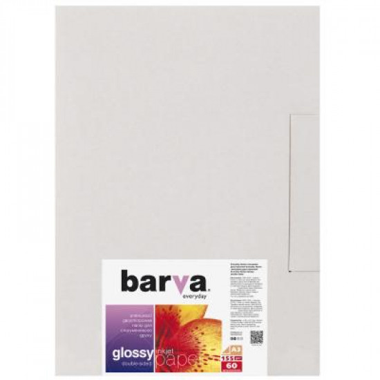  Бумага BARVA A3 Everyday Glossy 155г double-sided 60с (IP-GE155-310)