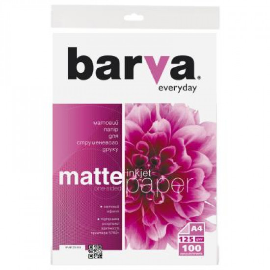 Paper BARVA A4 Everyday Matte 125g, 100l (IP-AE125-318)