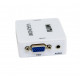  Перехідник з VGA на HDMI зі звуком MiNi VGA2HDMI Білий (VS7004213)