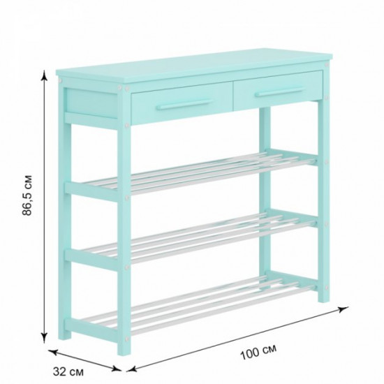  Тумба для обуви Fenster NVD-10 Бирюзовая 1000