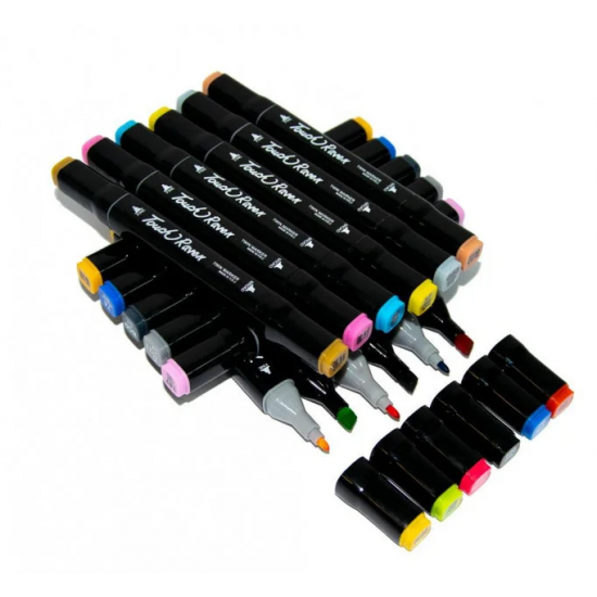 Set of markers for drawing and sketching, alcohol-based, 120 pieces