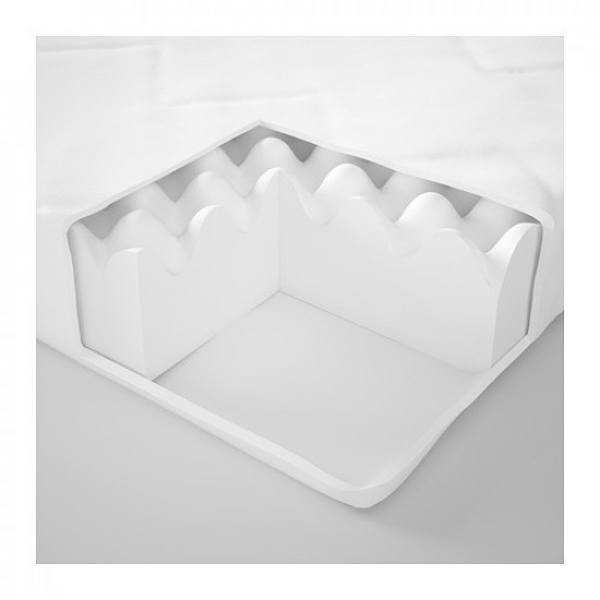 Foam mattress for crib IKEA UNDERLIG 70x160 cm white 303.393.92