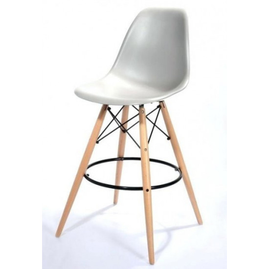  Стул барный Accord Kordo Eames Chair серый 460x420x1080 мм