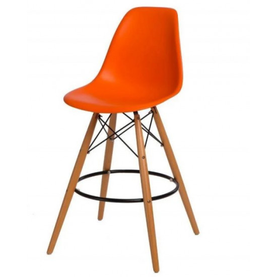 Bar chair Accord Kordo Eames Chair orange 460x420x1080 mm