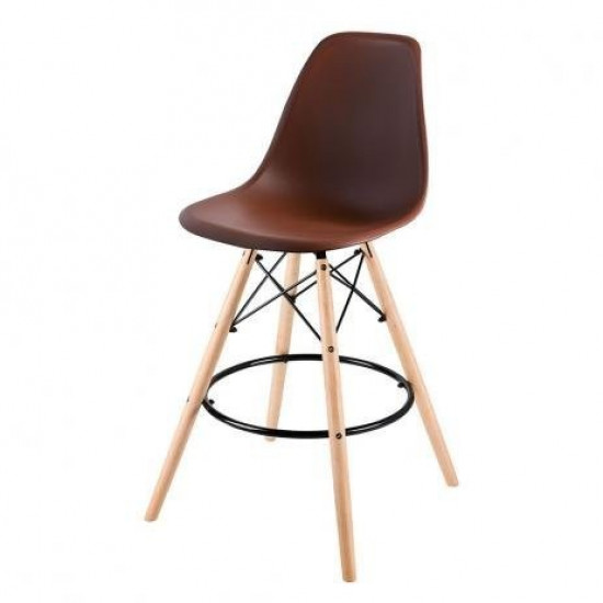 Bar chair Accord Kordo Eames Chair brown 460x420x1080 mm