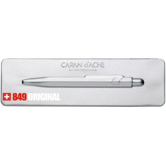  Ручка Caran d'Ache 849 Original срібна + бокс