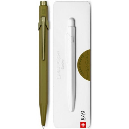 Pen Caran d'Ache 849 Claim Your Style moss green + box