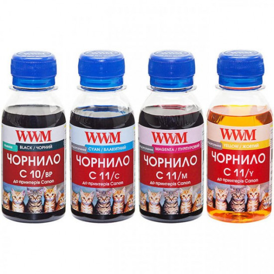 Чорнило для Canon PIXMA MP495 WWM 4х100г C10/11SET4-2