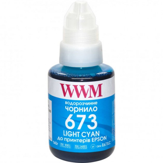 Чорнило для Epson L1800 WWM 673 Light Cyan 140г E673LC