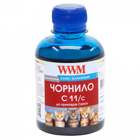 Чорнило для Canon PIXMA MP560 WWM C11 Cyan 200г C11/C