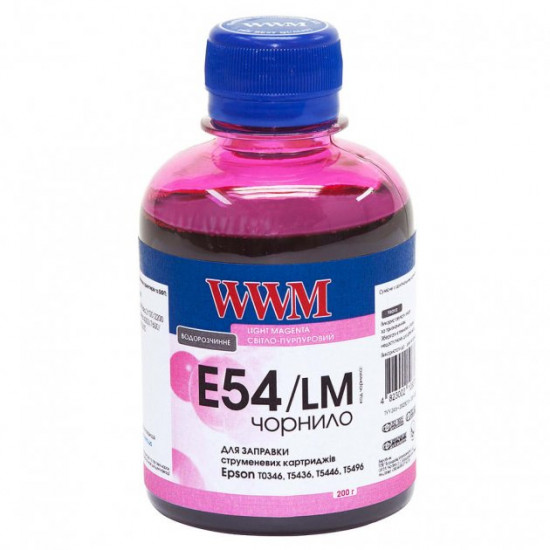 Чорнило для Epson T5436 Light Magenta C13T543600 WWM 200г E54/LM