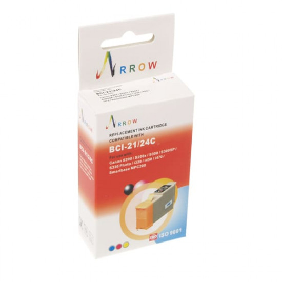 Cartridge for Canon PIXMA iP2000 Arrow Color BCI21/24C