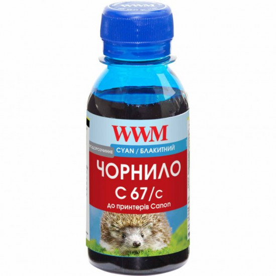  Чернила для Canon iPF500 WWM C67 Cyan 100г C67/C-2