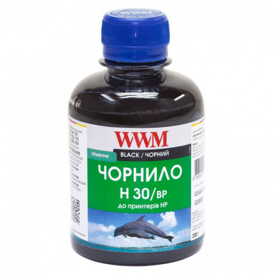  Чернила для HP 122 Black CH561HE WWM H30 Black 200г H30/BP