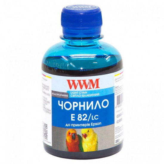 Чорнило для Epson Stylus Photo T50 WWM E82 Light Cyan 200г E82/LC