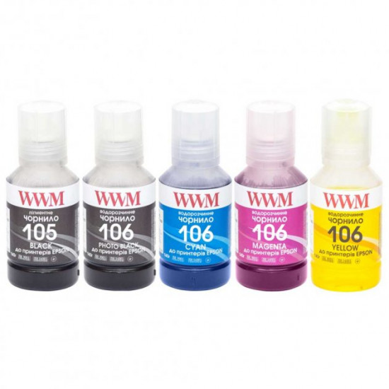 Ink for Epson L7160 WWM 105/106 BP/PB/C/M/Y 5x140g E105SET5