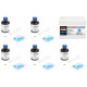 Ink for Epson T8651 XXL Black C13T865140 WWM 5 refills IR1.T8651-5/BP