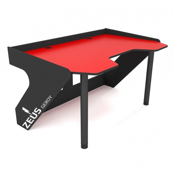 Gaming ergonomic desk ZEUS GEROY, red-black