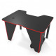 Gaming desk ZEUS IVAR-1400, black/red