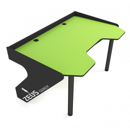 Gaming ergonomic desk ZEUS GEROY, green-black