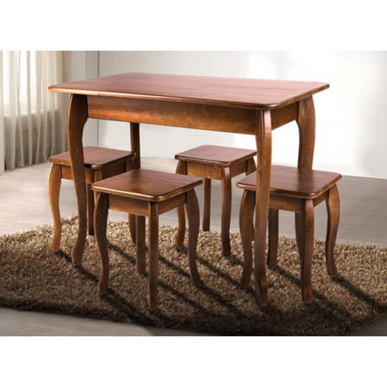 Wooden kitchen stool Smart Mix Furniture Dark Walnut